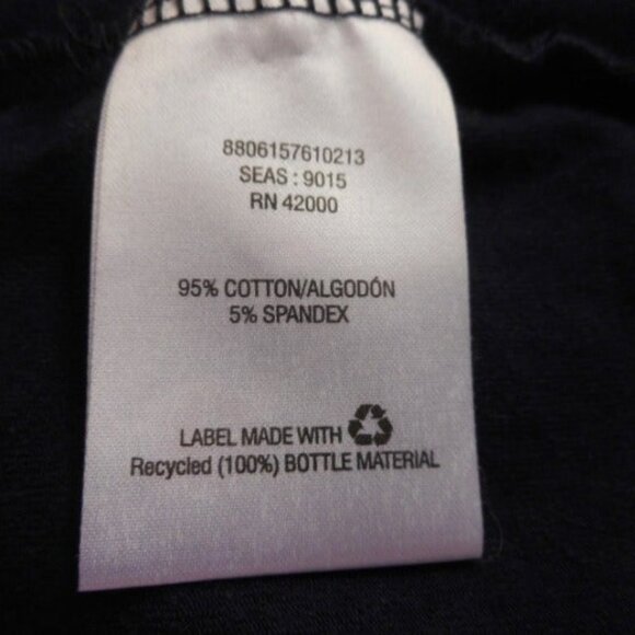 Size 3x Dark blue knit v neck shirt cotton blend - Picture 5 of 5